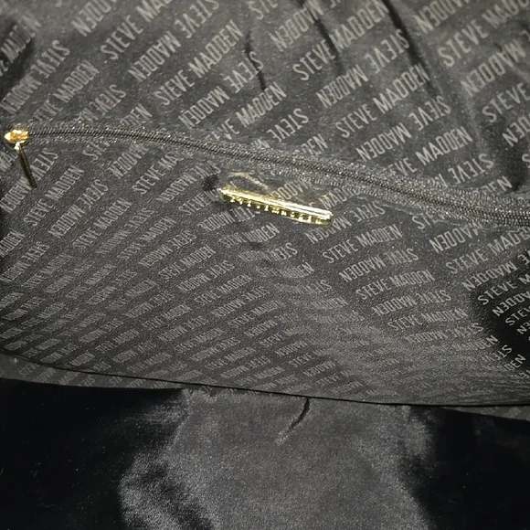 Steve Madden Brown and Black Logo Duffel Bag - Picture 8 of 12